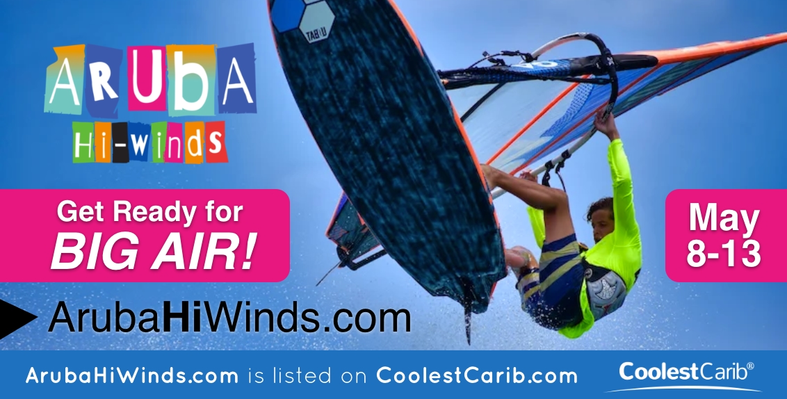 Anual Aruba Hi-Winds. Kitesurfing, Windsurfing and Biking races.