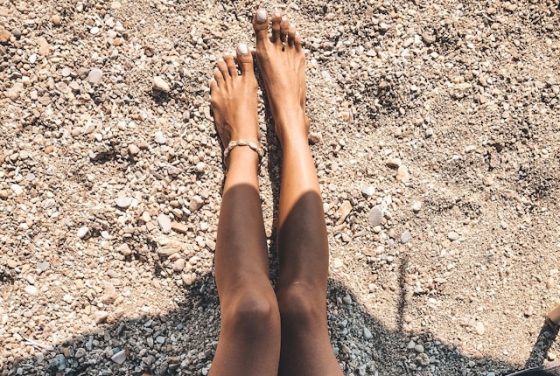 Picture of a person enjoying one of the Caribbean resorts with private beaches 