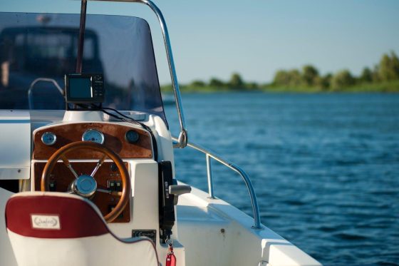 Boat on a sea.