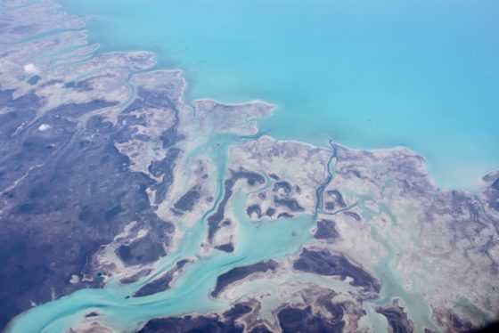 Aerial view of the Caribbean 